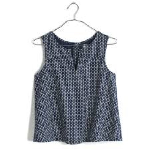 Madewell Denim Daisydot Top in Small/Medium - Picture 2 of 2